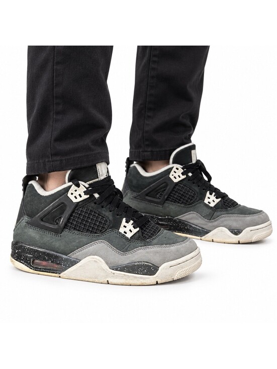 Other - Nike Air Jordan 4 Retro Gray Sneakers Youth Size US 7Y EU 40 FQ8213-002
